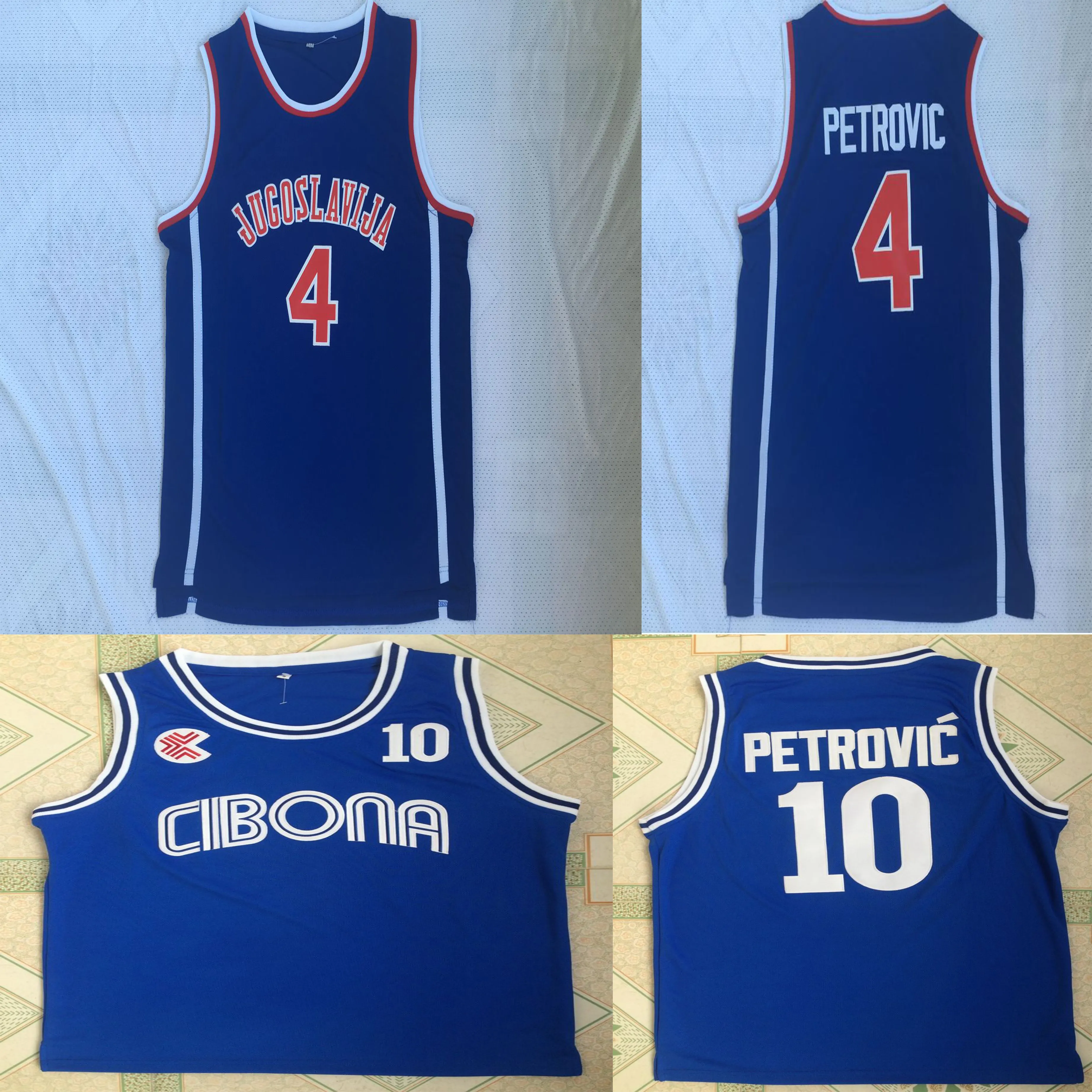 NCAA 4 Drazen Petrovic College Jersey University nosi 10 Drazen Petrovic Men Basketball Ed Mens Jerseys