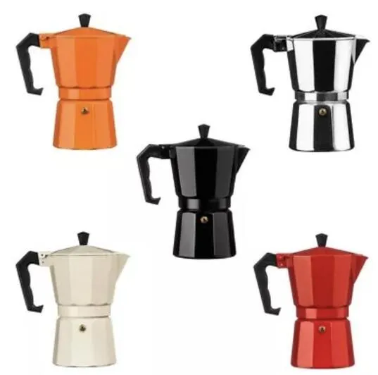 Cafetière en aluminium Moka expresso percolateur cafetière Moka Pot 1 tasse/3 tasses/6 tasses/9 tasses/12 tasses cafetière sur cuisinière