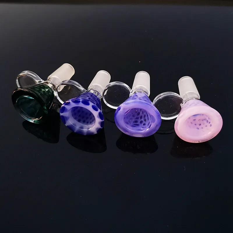 14mm Male Joint Heady Glass Bowl Colorful Glass Bowl For Glass Bongs Smoking Pipes XL-SA01