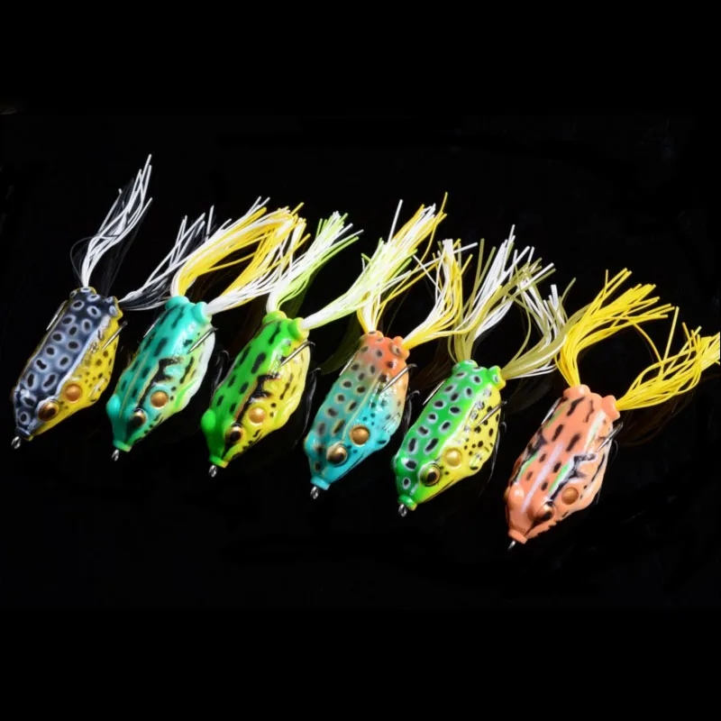 Top Quality High simulation 3D Frog Bait Soft Rubber Fishing Lure Baits Tackle 5.5cm/12.5g