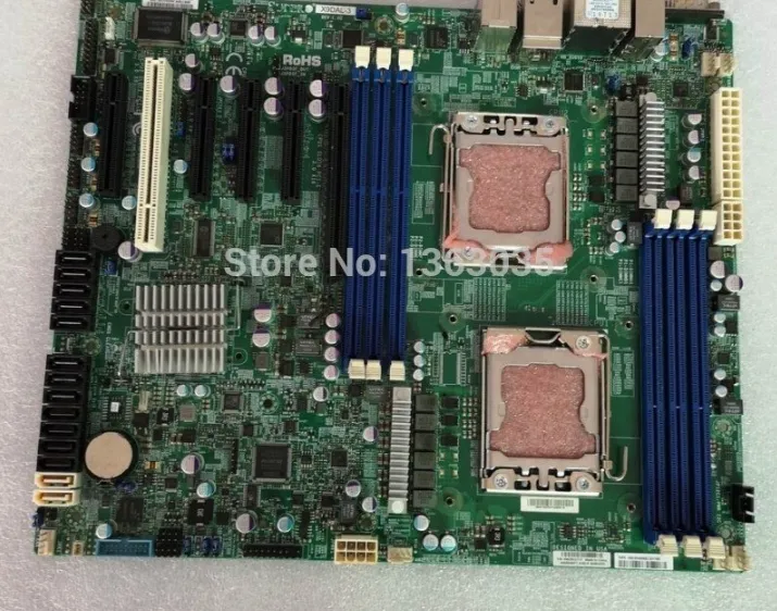 Cartas 100% testadas funcionam perfeitas para x9dal-3 servidor de trabalho para a placa-mãe C606 Chipset LGA 1356 Support E5-2400 Series