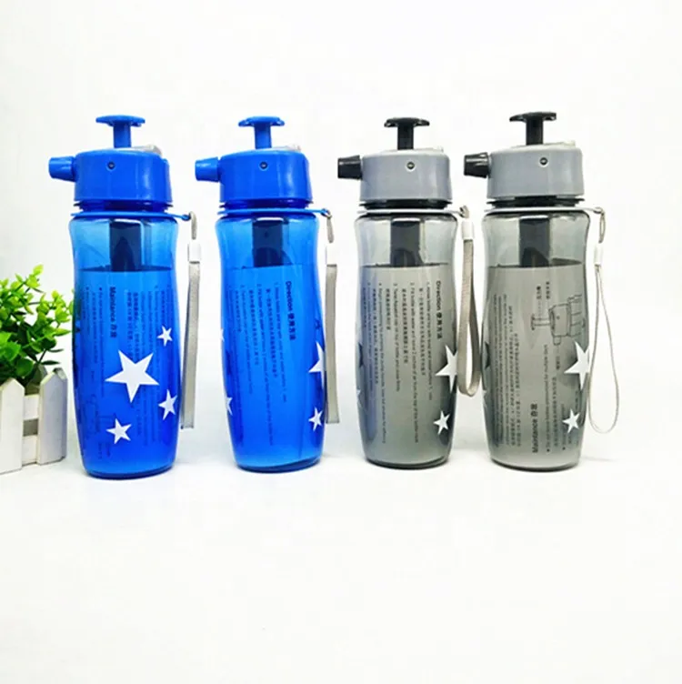 Sports Plastic Spray Water Bottle Multi Function Creative Gift Outdoor