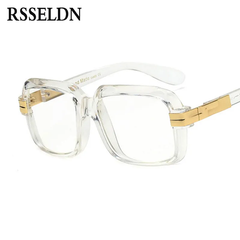 Vente en gros - Montures de lunettes de marque pour hommes Femmes Designer Clear Lens Transparent Lunettes Square Male Eyewear 2018