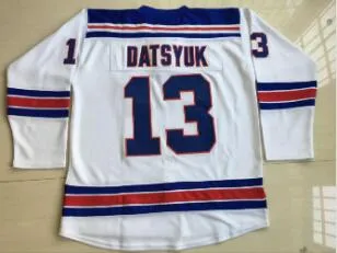 KHL Mens Embroidered Vintage Hockey Shirts Full Stitched ...