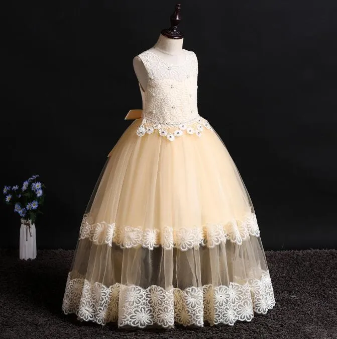 Luxury Polka Dot Gown | Little Girls Formal Dress - Mia Belle Girls