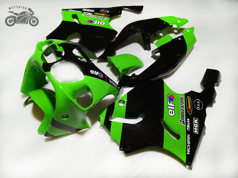 Anpassa Motorcykel Fairings Set för Kawasaki Ninja ZX7R 1996-2003 ZX 7R 96-02 03 ABS plast eftermarknadsväg Sport Fairing Bodykit