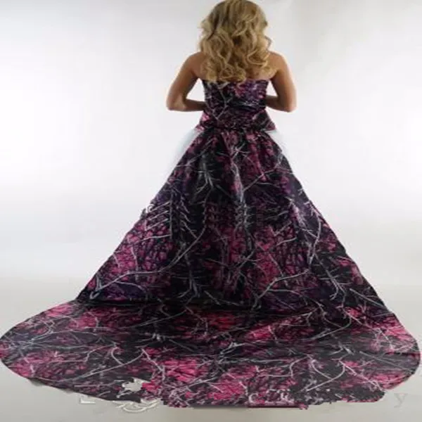 Muddy girl pink camo wedding dresses online