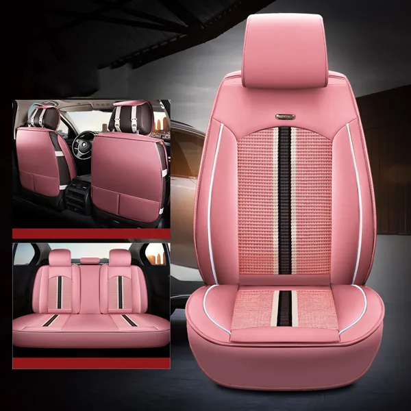 Rosa Auto Sitzbezug Set Fahrzeug Sitzbezüge Für Auto Für Frauen