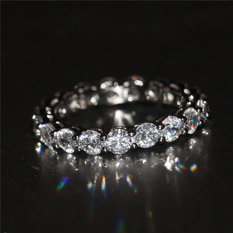 Yumilok Jewelry - Anello regolabile in argento Sterling 925 con zirconia cubica, con trifoglio e fiore lucido, per donne e ragazze, placcato oro rosa