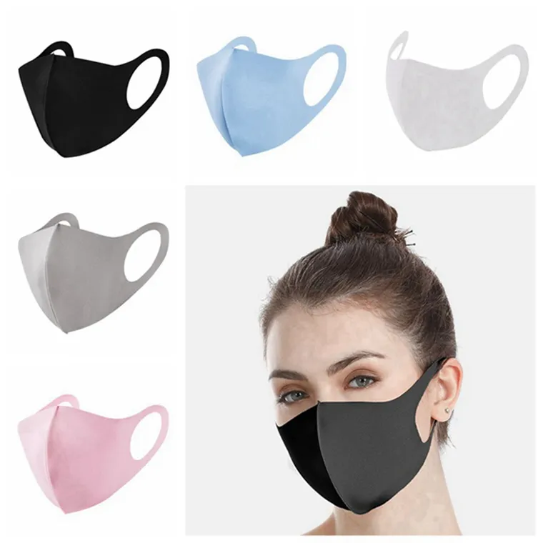 Stokta yıkanabilir yeniden kullanılabilir bez yüz maskesi bireysel paket bireysel paket moda ağız yüz maskesi anti toz dhl nakliye 240pcs
