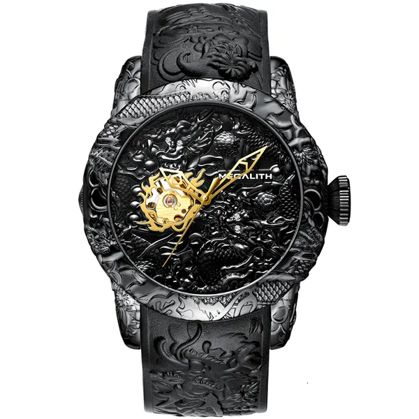 MEGALITH Relojes Hombre Relojes Grandes de Pulsera Militares Cronografo  Diseñador Luminosos Imperm…