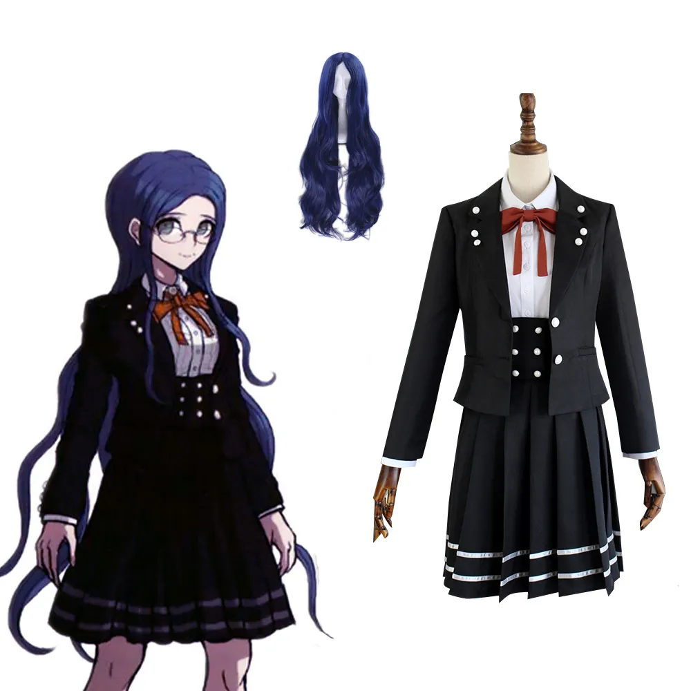 Danganronpa V3 Killing Harmony Shirogane Tsumugi Cosplay Kostuumkleding Accessoires Pruiken Hoge kwaliteit