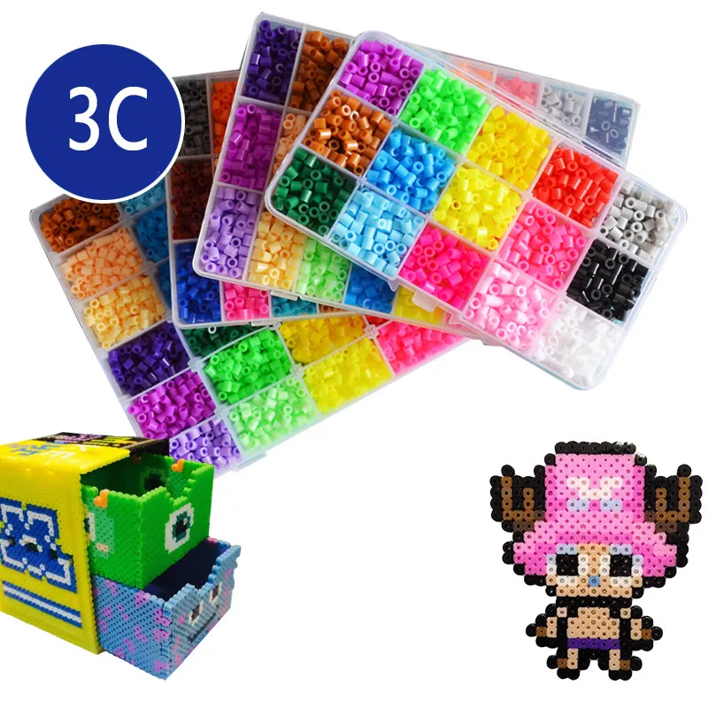 Hami Boutiquehama Beads 3d Puzzle Kit - 24/48/72 Colors, Educational Diy  Craft Toy For 14+