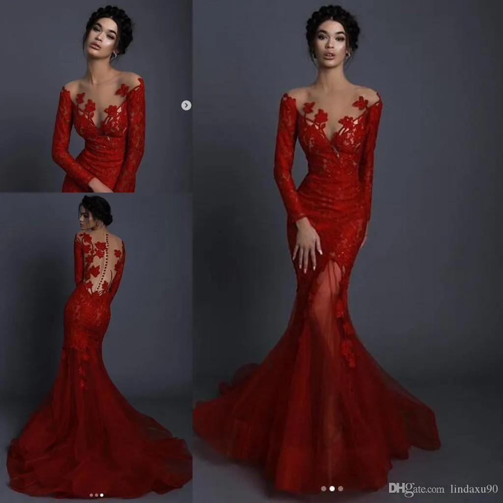 Jewel See-throughEvening Dress Jewel See-throughEvening Dress