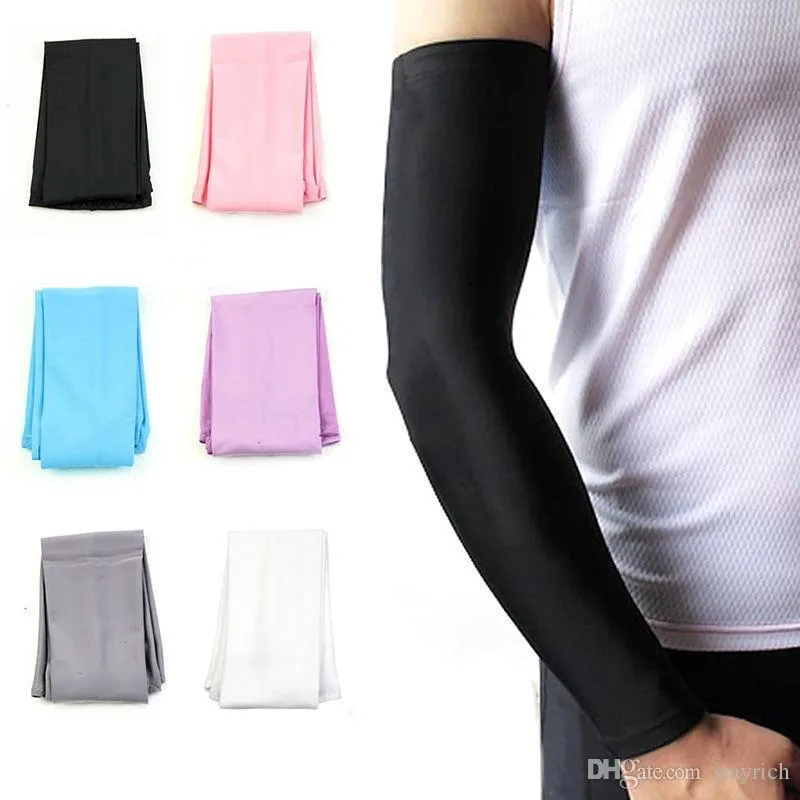 Hicool Cooling Sleeves Unisex Sports Sun Block Anti UV Protection Sleeves Driving Arm Sleeve Cooling Sleeve Covers 2pcs/pair