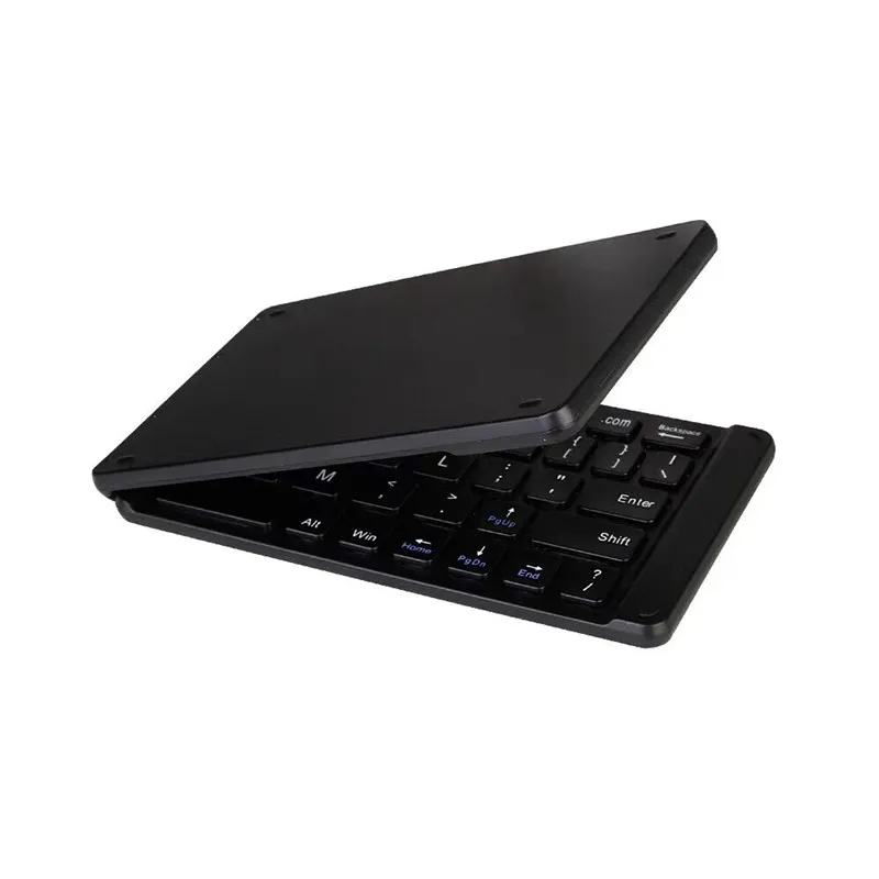 Hot USB Laddning Mini Bluetooth Wireless Folding Keyboard Dator Telefon Tablet Office Mini Knappsats DHL Gratis