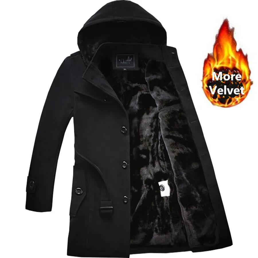 Hot Sale 2019 Mens Winter Trench Coat Peaky Blinders Fashionable Long Overcoat With Thick Wool Blend Available In Sizes 4XL V191205 From Huafei05 38.7 DHgate.Com
