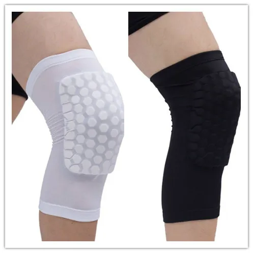 Adults Soccer Kneepads Kids Anti-collision Basketball Honeycomb Knee Pad for Sports Teenagers Skating Running Elbow Pads