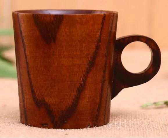 耳の卸売木製コーヒーカップと耳のコーヒーカップジュジュブウッドカップ