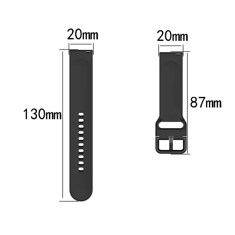 Comprar Correa de silicona de 20mm para reloj inteligente Xiaomi Huami Amazfit  Bip Lite/Bip S/Bip U/Pop Pro para Huami Amazfit GTS 3
