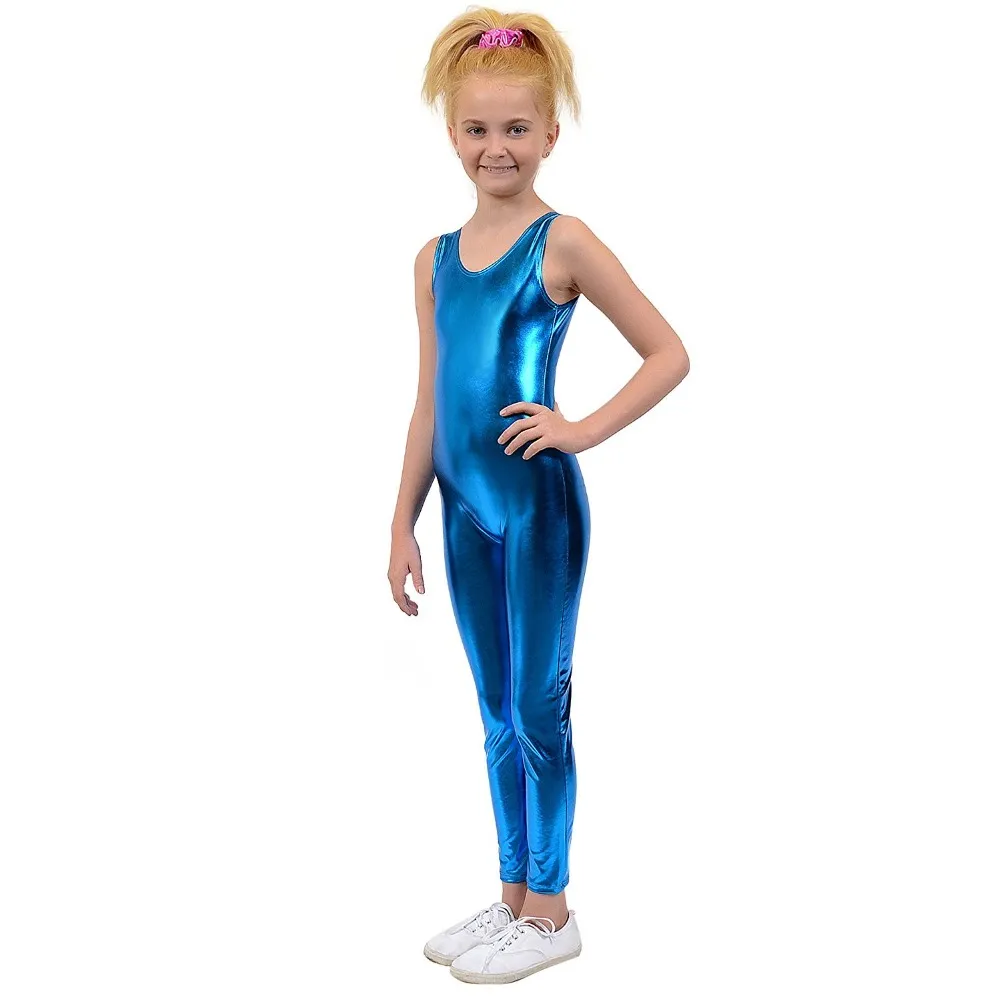 Kids One Piece Tank Unitard Girls Lycra Ballet Sleeveless Black Shiny Tight  Jumpsuit Unitards Dance Boys Costumes From Xinpiao, $30.91