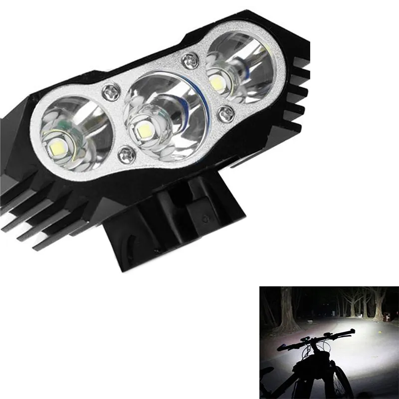 LED de bicicleta Front Light 6000 Lumens LED T6 USB Waterproof Lamp da bicicleta Farol Noite de Segurança 4 Lamp Modos
