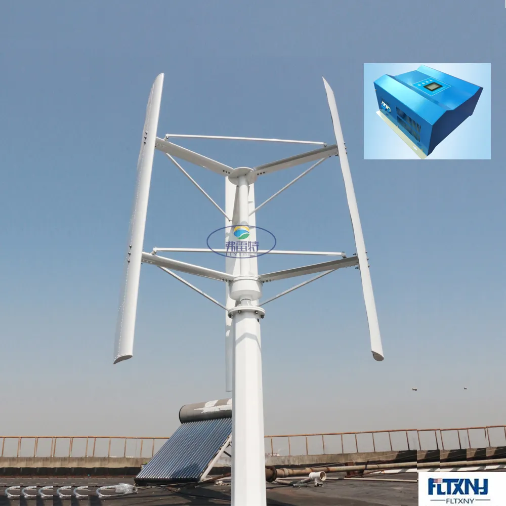 New Energy 3KW Vertical Wind Turbine Wind Generator 48v To 220v 3 Phase 3  Blades No Noise Home Use Wind Turbine From Marcia0827, $4,080.41