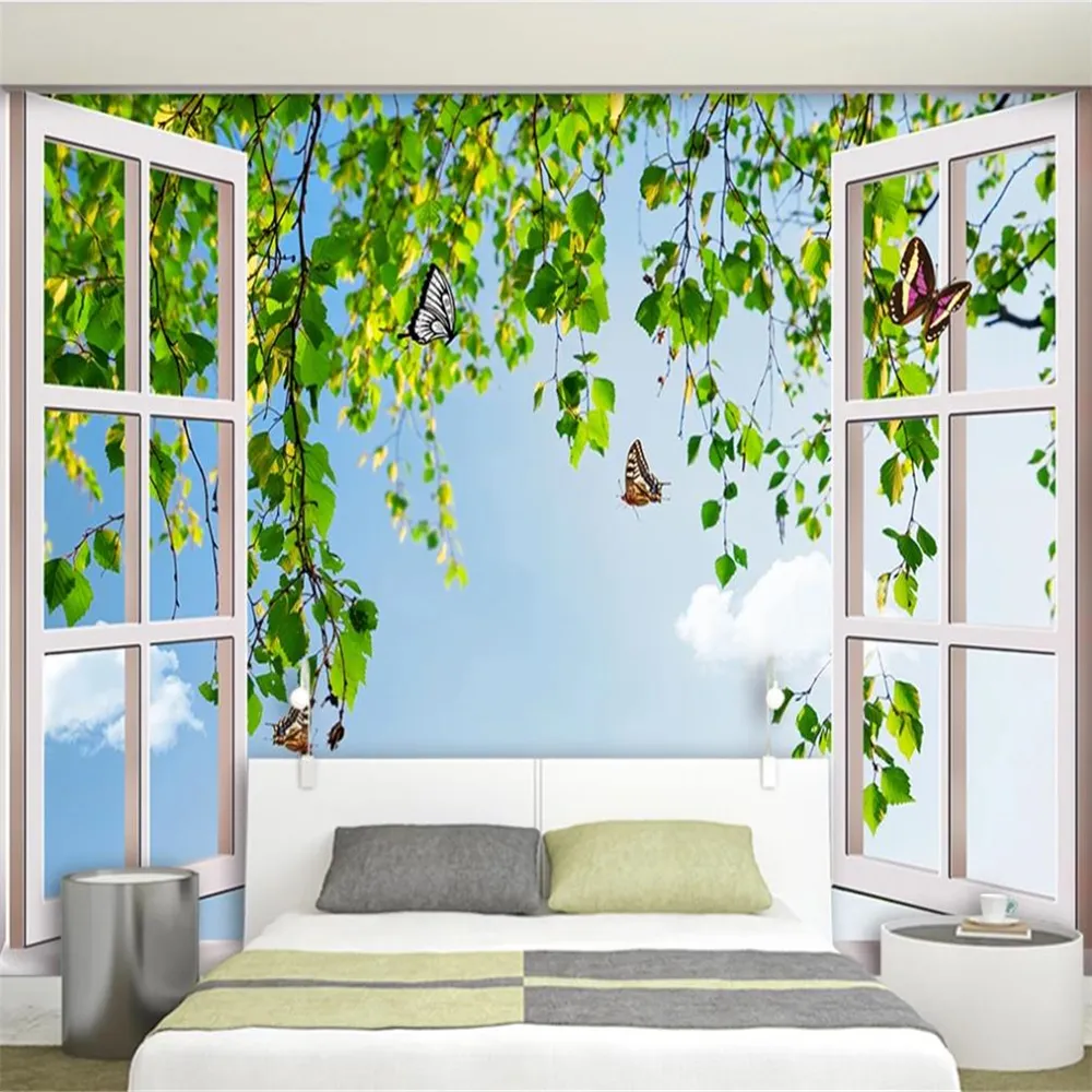 Fondos De Pantalla 3d Fondos De Pantalla De Hermosos Paisajes Fondos De  Pantalla De Paisajes Naturales Cortinas De Ventana 3D Pared De Fondo  Minimalista Moderna De 30,67 € | DHgate, image size:1000x1000