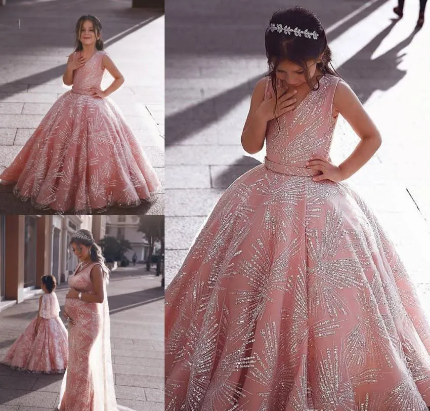Urocze sukienki dla dziewcząt kwiatowych córka w stylu Dubai Toddler Pretty Kids konkurs