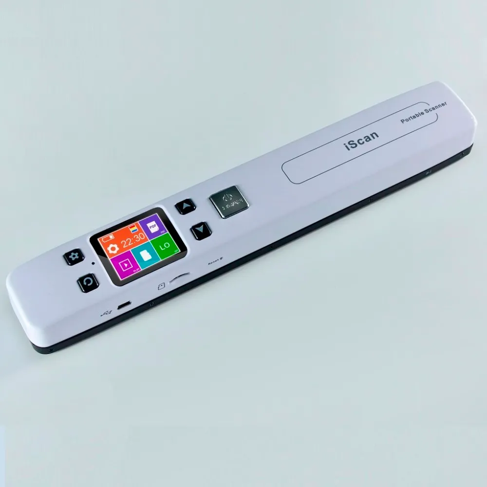 Scanner portatile ad alta velocità Scanner per documenti in formato A4 1050 DPI JPG/PDF Supporto 32G TF Card Mini penna scanner con immagine pre-visualizzata