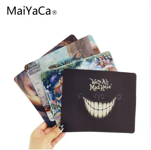 MaiYaCa Alice in Vonderland, Cheshire Computer Mouse Pad Mousepads Radiation Non-Skid Rubber Pad