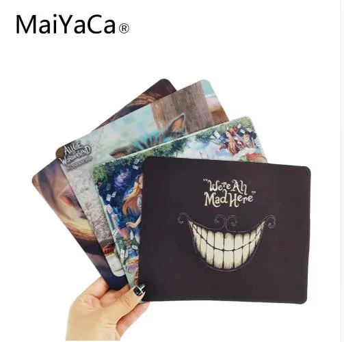 MaiYaCa Alice in Vonderland, Cheshire Computer-Mauspad, Mousepads, Strahlung, rutschfeste Gummiunterlage