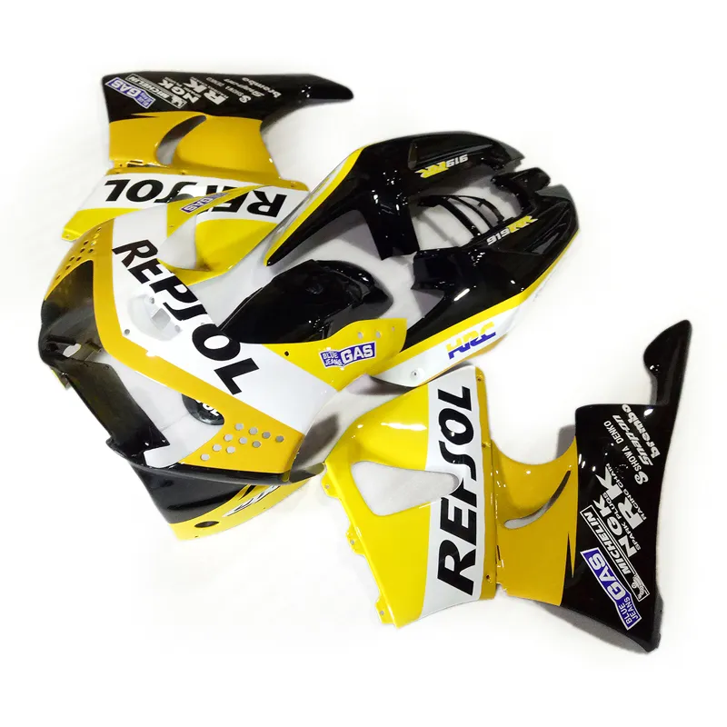 Kit de carenagem 7gifts para carenagem Honda CBR900 RR 98 99 CBR900RR conjunto motocicleta preto branco amarelo CBR919 1998 1999 JJ78
