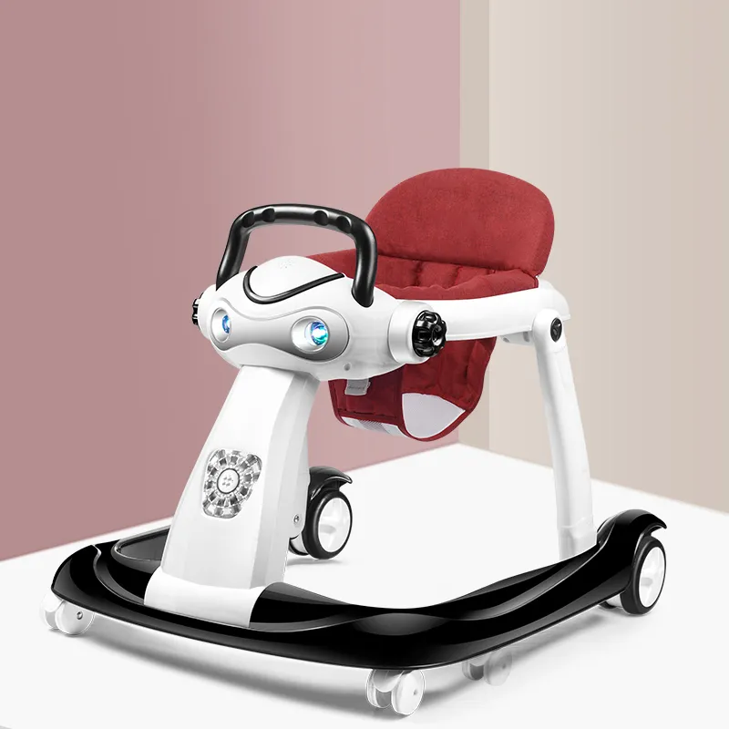 Lovely Panda Baby Walker for 6 24 Moths Multifunctional Baby Car With Wheel Music Box Foldable Adjustable Baby Cart240W