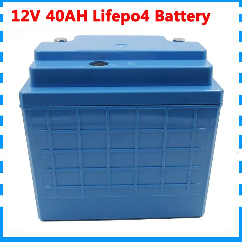 無料の関税料金12V 4S LiFePO4電池12V 350W 12V 40Ahバッテリー12 V 40000MAH LiFePO4電子バイク電池30A BMS