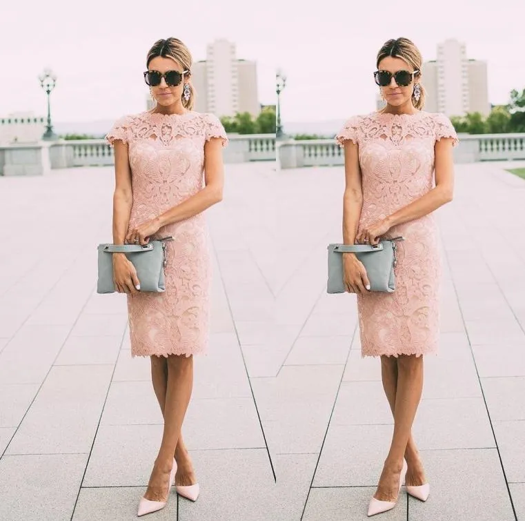 Blush pink on sale wedding guest dresses