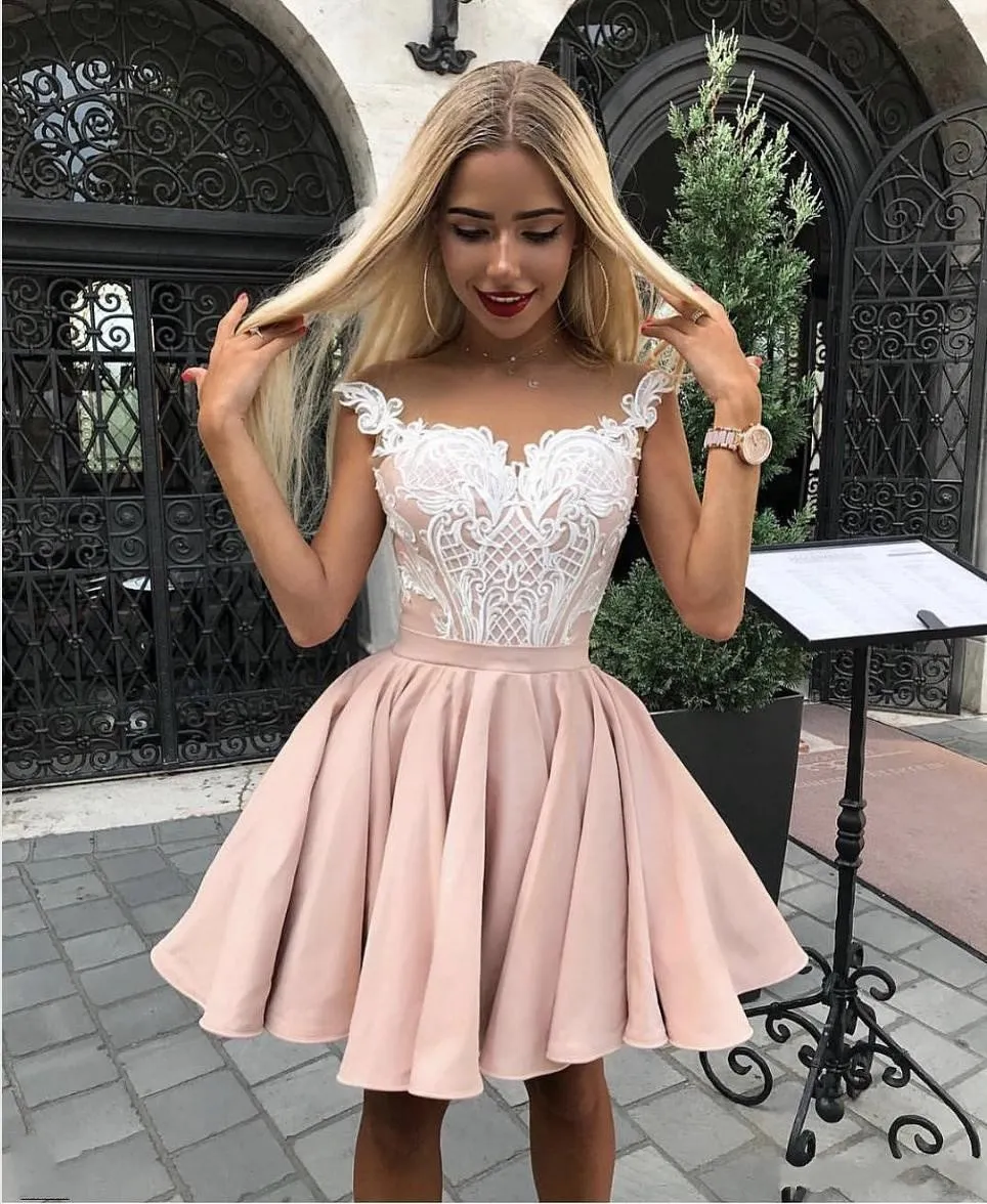 white christmas dresses short prom dress,cocktail dress,homecoming dress,semi formal dress,gra –  luladress main image 0