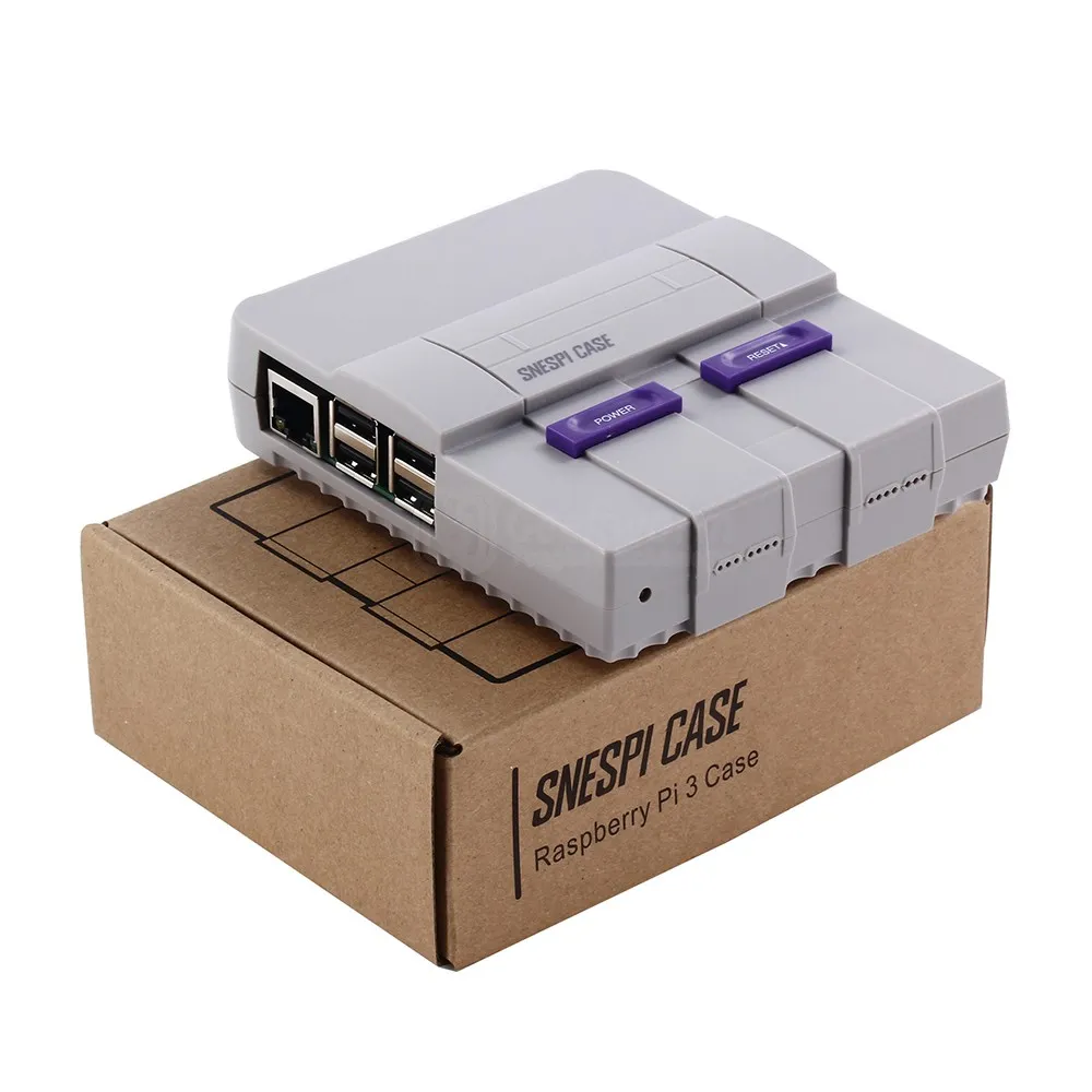 Freeshipping SNESPi (NESPi) 케이스 라즈베리 파이 3 미니 NES 스타일 케이스 | 인클로저는 Raspberry Pi 3 모델 B, 2B 및 B +