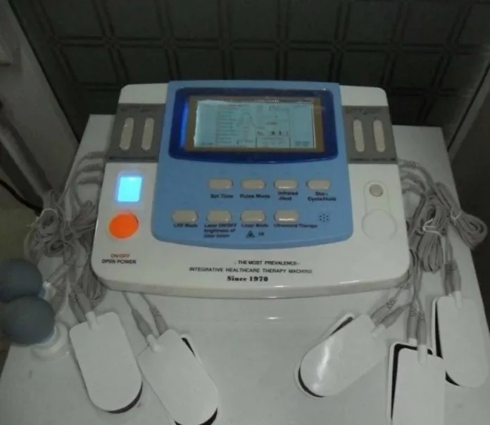 Combinaison d'ultrasons Tens, Machine de physiothérapie au Laser d'acupuncture EA-VF29, équipement médical ultrasonique, livraison gratuite