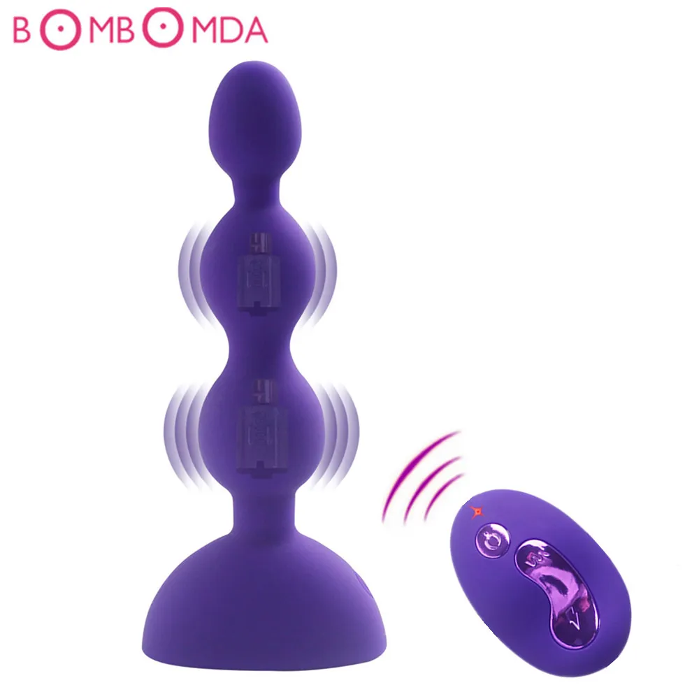 womens anal vibrator Factory Wholesale Premium Dual Silicone Anal Vibrator – Wireless Remote  Control Butt Plug for Adults Sex Toy for Women and Men - Anal Plug, Sex Toy main image 0