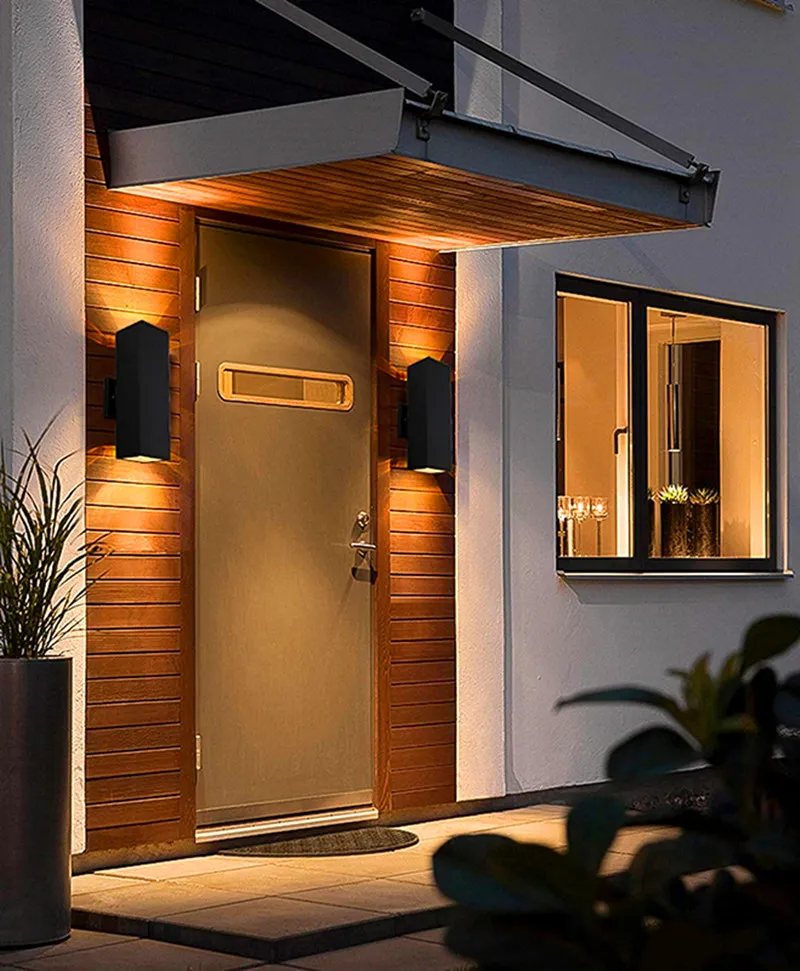 Waterproof Outdoor LED Wall Lamp Modern Up Down Light for Exterior