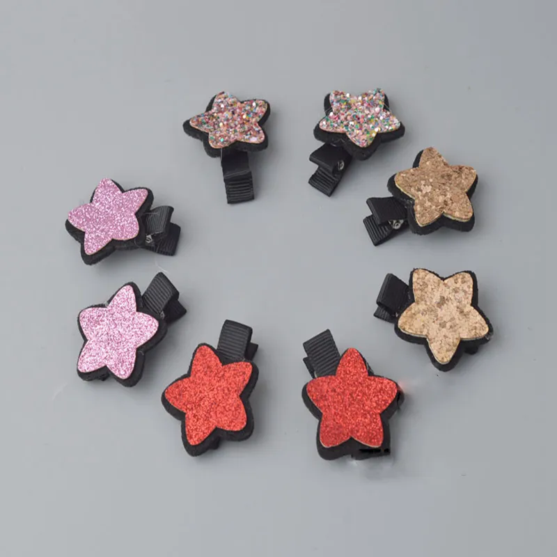 10 styles Korean cute sequin baby girls hairband fashion star hair clip shining BB clips hair accessories