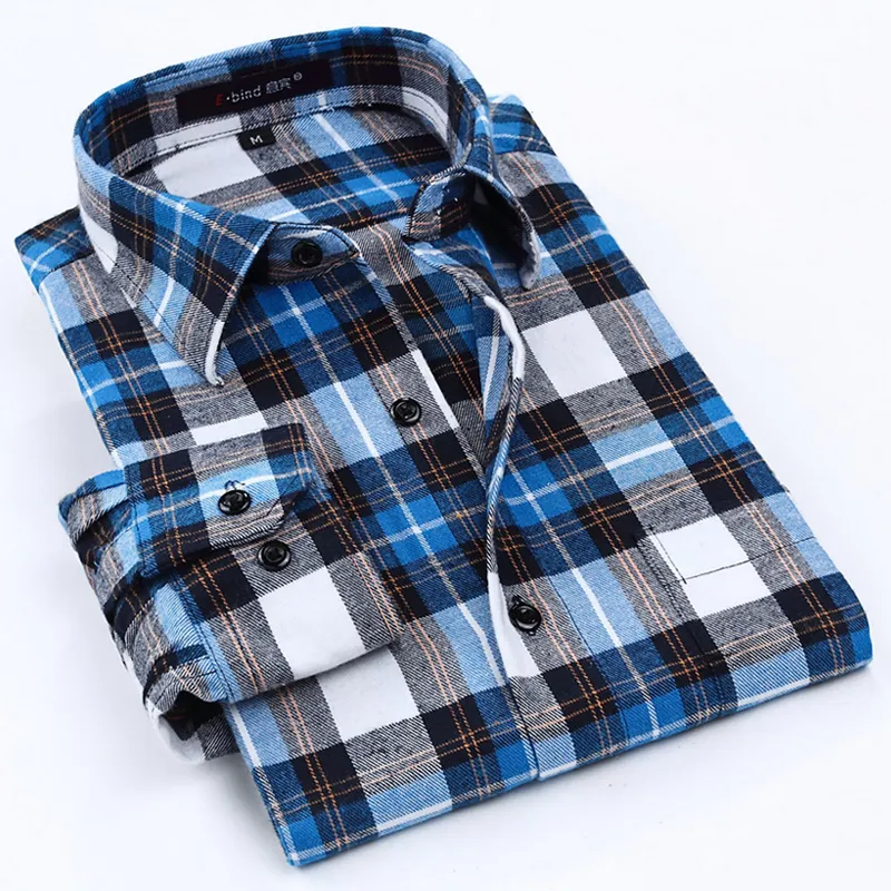 2019 Nueva Camisa A Cuadros De Franela De Primavera E Invierno Para Hombre Camisas De Manga Larga Para Hombre Camisas Ajustadas De Algodon A Cuadros Para Hombre DTF De 18 49 DHgate