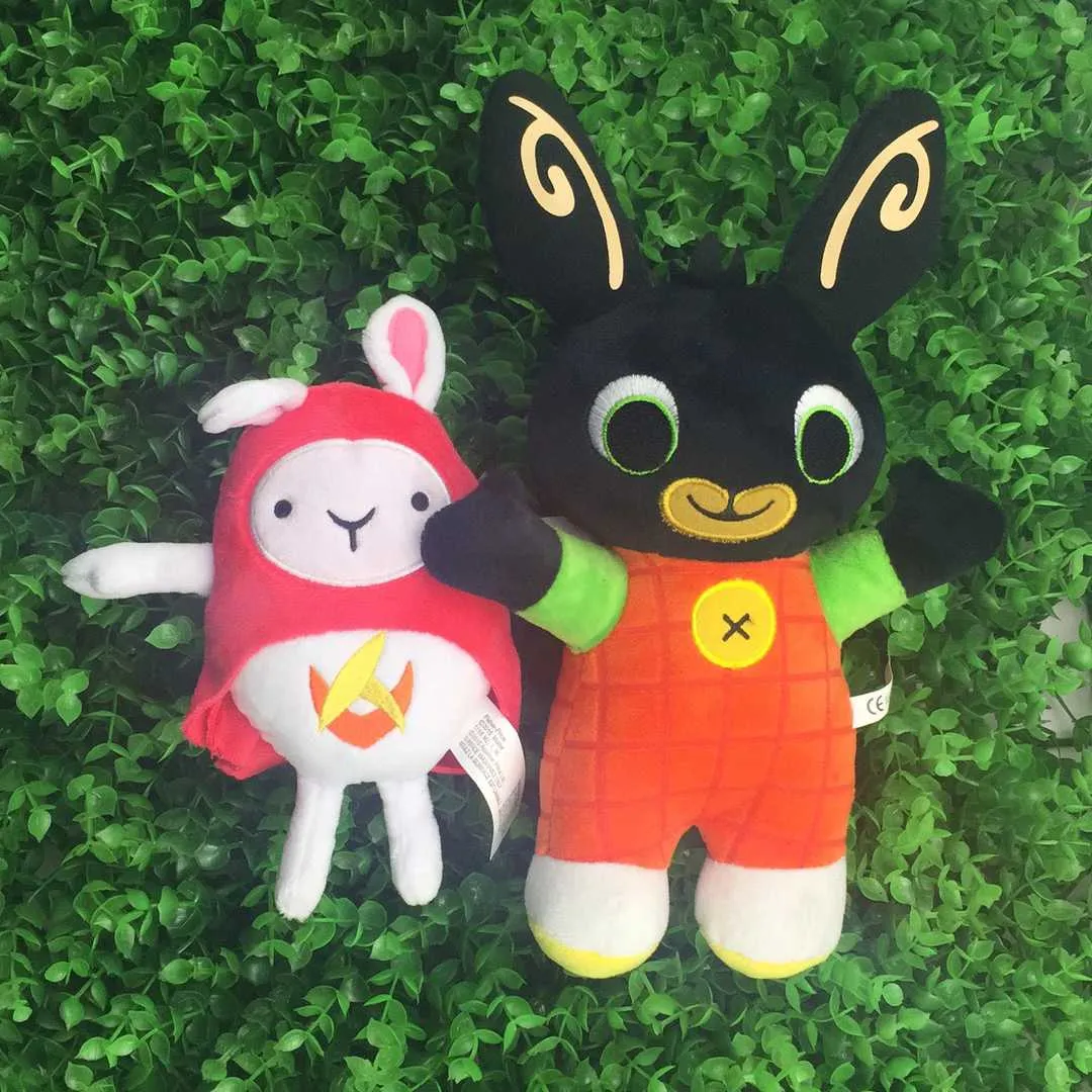 BING BUNNY Hoppity Voosh Plush Doll Toy, High-Quality Button Bing Gift for  Kids