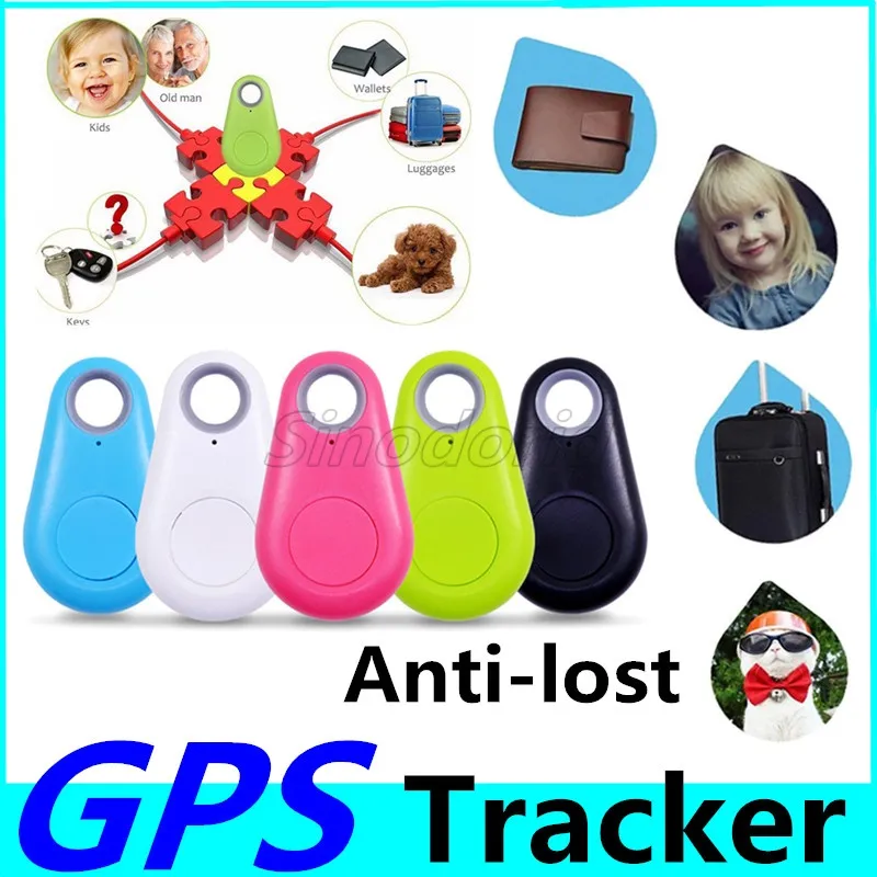 Huisdieren Smart Mini GPS Tracker Waterdichte Bluetooth ABS Tracer Pet Hond Kat Portemonnee Tas Kinderen Anti-Lost Trackers Finder-apparatuur