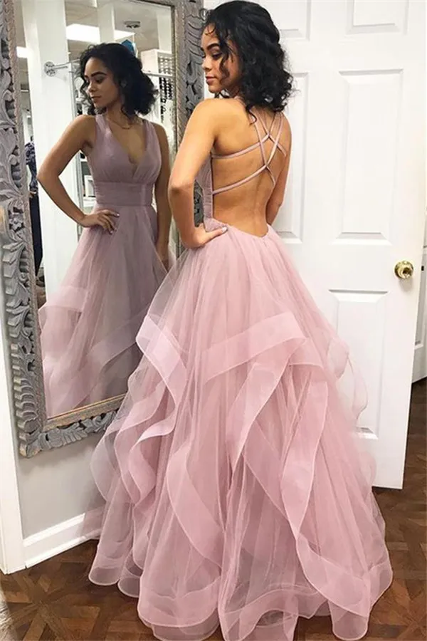 open lace back dress High Low Formal Detachable Overskirt Prom Dress main image 0