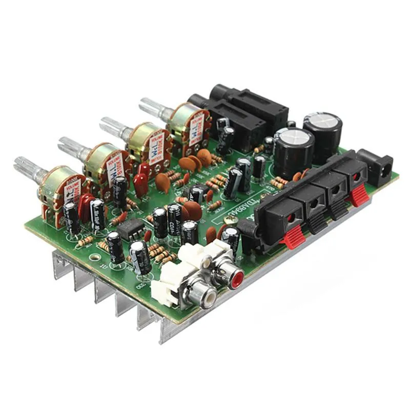 Freeshipping Elektroniczna płytka drukowana 12V 60W Hi Fi Stereo Cyfrowy Audio Wzmacniacz Wzmacniacz Volume Tone Control Control Kit 9cm x 13cm