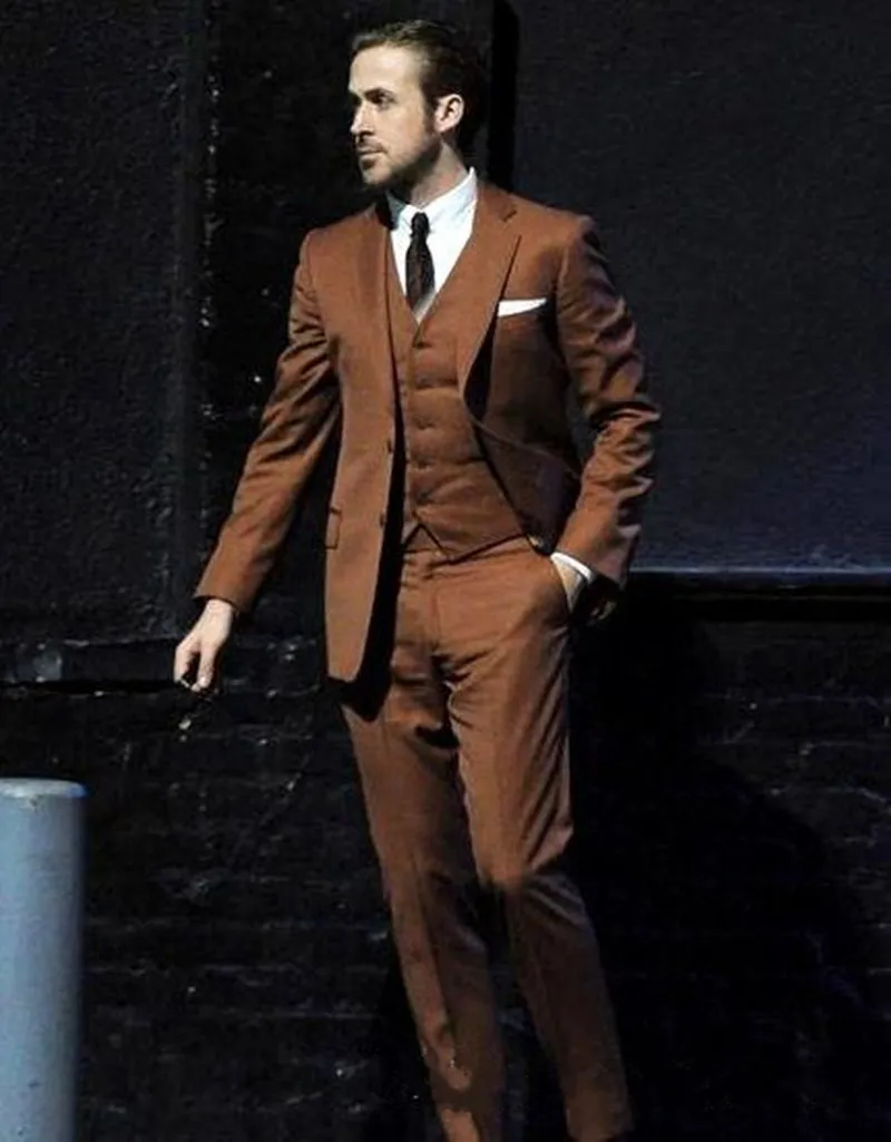 Light Brown Wedding Suit - Brown Groom Suit – AlbertoNardoniStore
