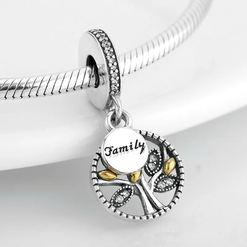 925 Sterling Silver Family Tree Of Life Tree Of Life Charm For Pandora Bracelet Necklace DIY Jewelry Making High Quality Pendants CJ191116 From Mala84 8.11 DHgate.Com