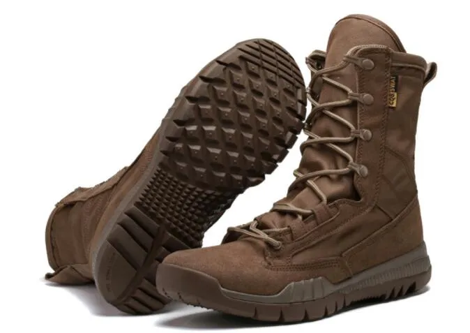 Good Men's outdoor high Gang army wear-resistant special forces tactical boots antiskid large desert combat shoes training Sneaker yakuda local online store
